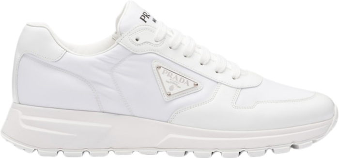 Prada witte online sneakers