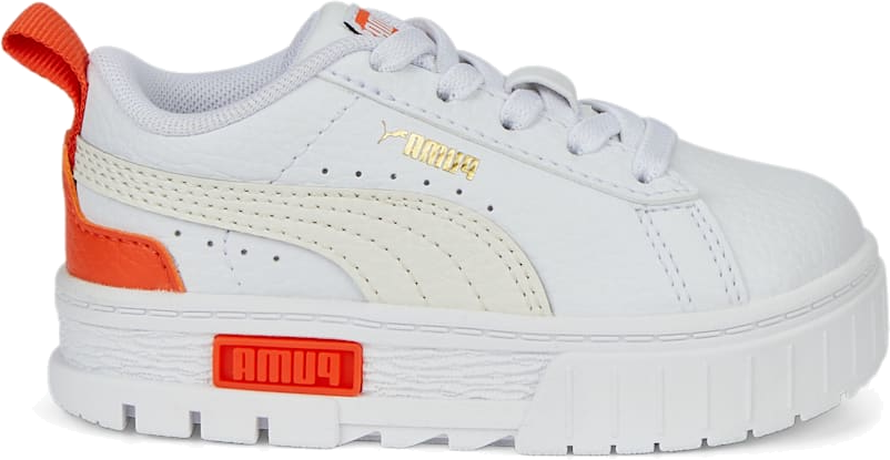 PUMA Mayze Lth Alternative Closure Babies' s, White/Vaporous Grey 385686_06