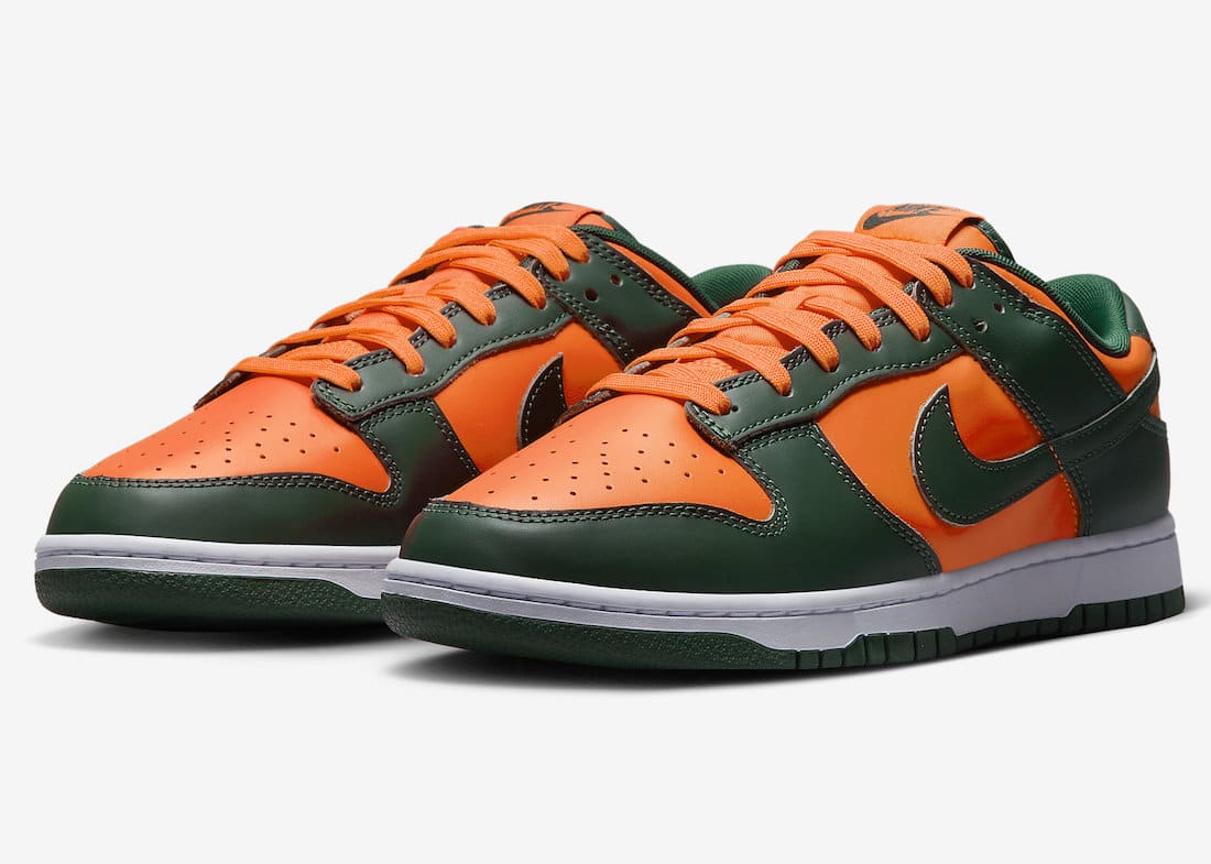 Nike Dunk Low Aangekondigd In Een Miami Hurricanes Color Scheme nike-dunk-low-aangekondigd-in-een-miami-hurricanes-color-scheme