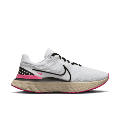 Nike React Infinity Run Flyknit 3 White Hyper Pink DH5392-101