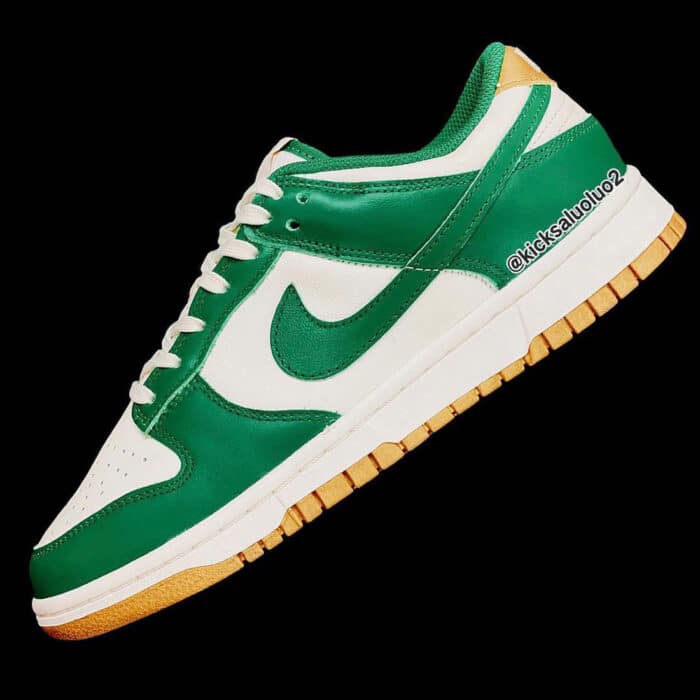 dunk low nike air green gold