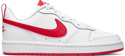 Nike Court Borough Low 2 White Red (GS) BQ5448-103