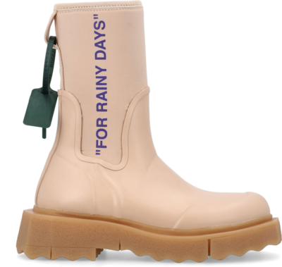 OFF-WHITE For Rainy Days Rain Boot Rose (W) OWIE016F22MAT0013037