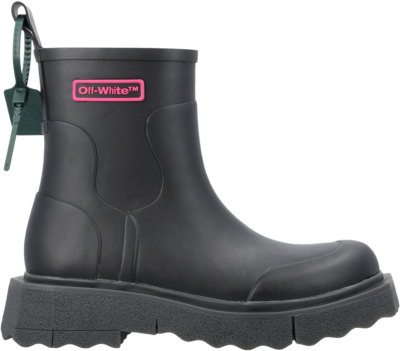 OFF-WHITE Rubber Rain Boot Black OMID016F22MAT0011035