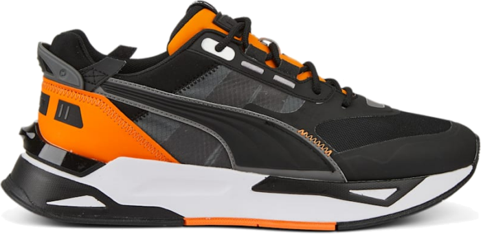Women’s PUMA Mirage Sport Tech Neon Sneakers, Black/Vibrant Orange 387602_01