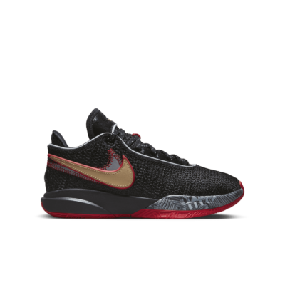 Nike LeBron 20 Black University Red (GS) DQ8651-001
