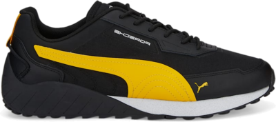 Men’s PUMA Porsche Legacy Turbo Speedfusion Motorsport Shoe Sneakers, Black/Lemon Chrome/White Black,Lemon Chrome,White 307217_01