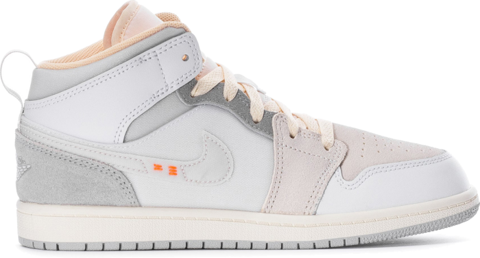 Jordan 1 Mid SE Craft Craft Inside Out White Grey (PS) DQ3724-100