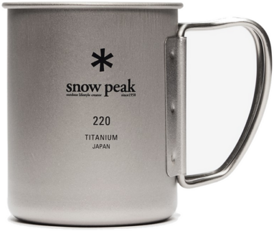Snow Peak Titanium Single Cup 220 Silver MG-141