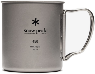 Snow Peak Titanium Single Cup 450 Silver MG-143