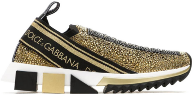 Dolce & Gabbana Sorrento Slip On Gold Crystal (W) CK1644AZ293