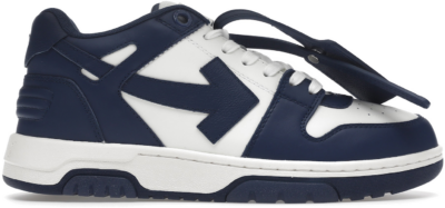 OFF-WHITE Out Of Office ‘OOO’ Low Tops Dark Blue White OMIA189S22LEA0010142