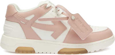 OFF-WHITE Out Of Office ‘OOO’ Low Tops White Pink (W) OWIA259S22LEA0010130
