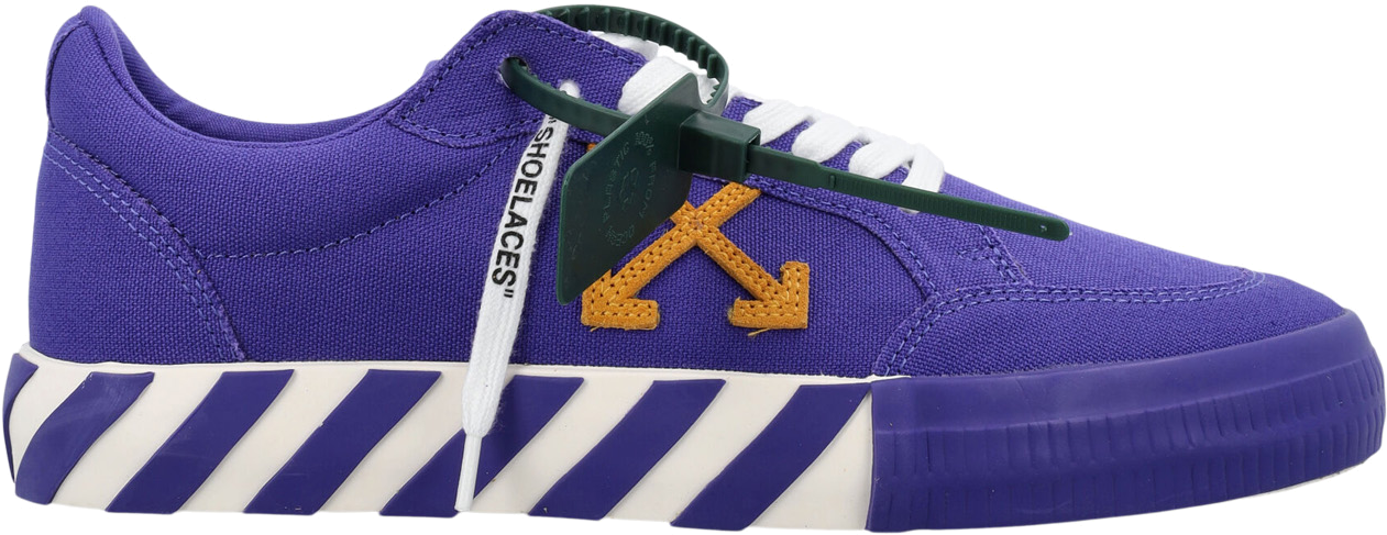 off white vulc sneaker white violet
