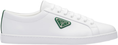 Prada Brushed Sneakers Leather White White Mango 2EE376_3F0E_F0DJT