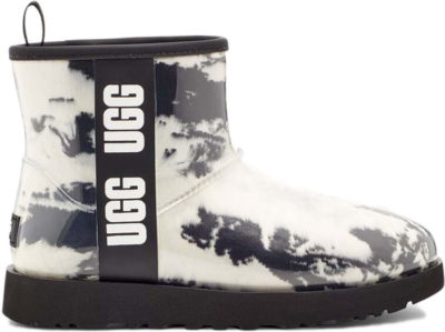 UGG Classic Clear Mini Boot Marble White Black (W) 1120778-BLK