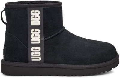 UGG Classic Mini Side Logo Boot Black White (W) 1122558-BWHT