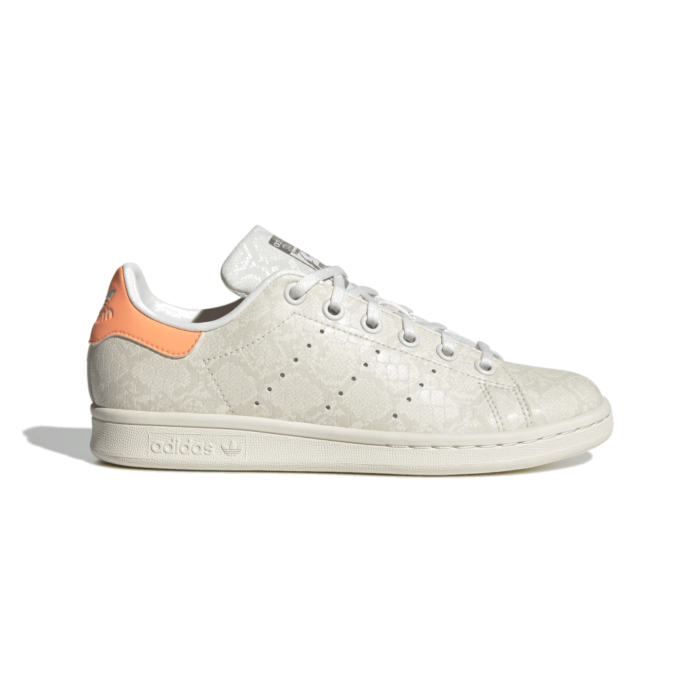 adidas Stan Smith Snakeskin Core White Beam Orange (GS) HP9723