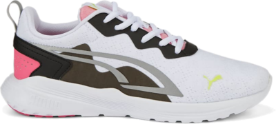 Women’s PUMA All-Day Active, Motion Sneakers, White/Silver/Sunset Pink White,Silver,Sunset Pink 386757_03