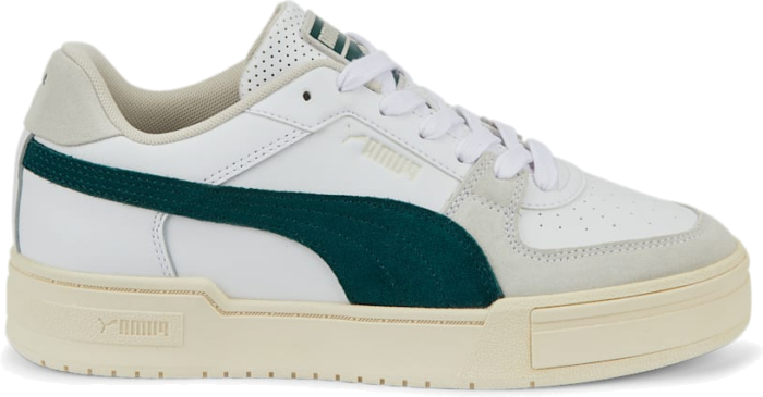 Men’s PUMA Ca Pro Ivy League Sneakers, White/Varsity Green/Whisper White White,Varsity Green,Whisper White 388556_01