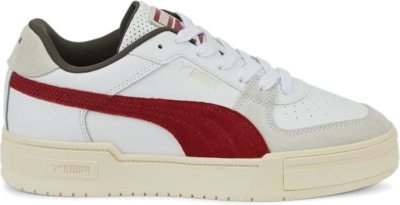 Men’s PUMA Ca Pro Ivy League Sneakers, White/Intense Red/Whisper White White,Intense Red,Whisper White 388556_02