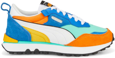 PUMA Rider Fv Future Vintage Sneakers Youth, Biscay Green/Vibrant Orange Biscay Green,Vibrant Orange 386064_01