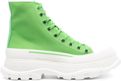 Alexander McQueen Tread Slick Boot Bright Green White (W) 697080W4UW23189