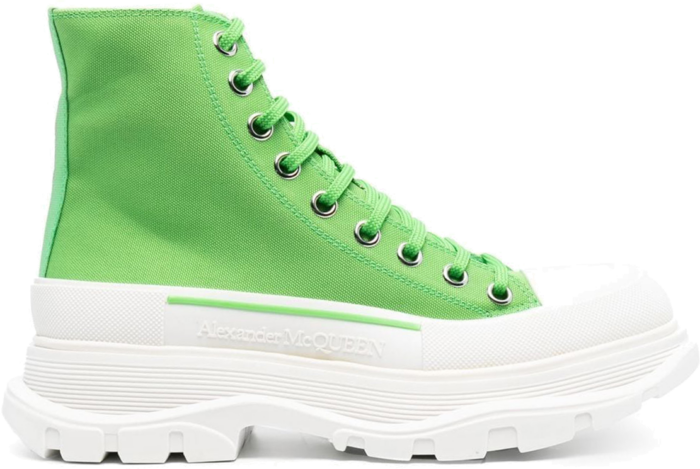 Alexander McQueen Tread Slick Boot Bright Green White (W) 697080W4UW23189