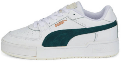 Men’s PUMA Ca Pro Suede FS Sneakers, White/Varsity Green White,Varsity Green 387327_03