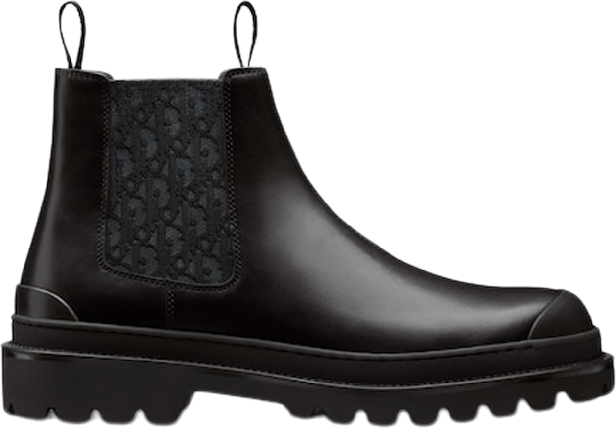 Dior Explorer Chelsea Boot Black Black Dior Oblique Motif 3BO287ZRO