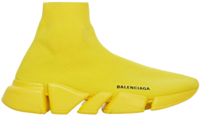 Balenciaga Speed 2.0 Monochrome Recycled Knit Yellow 617239W2DB17300