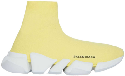 Balenciaga Speed 2.0 Recycled Knit Transparent Sole Yellow (W) 654045W2DI27391
