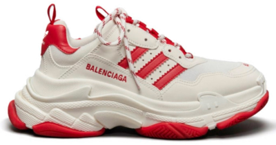 Balenciaga x adidas Triple S White Red IF0166