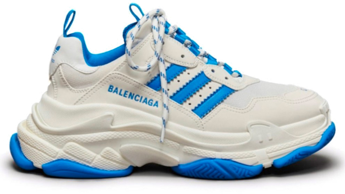 Balenciaga x adidas Triple S White Blue (Women’s) 712764W2ZB39040