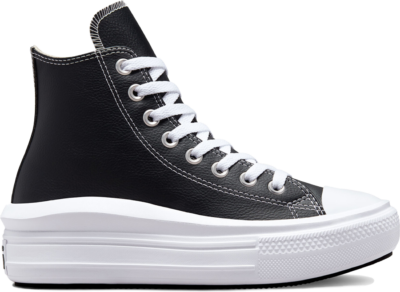 Converse Chuck Taylor All Star Move Platform Foundational Leather Black White A04294C