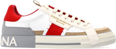 Dolce & Gabbana Custom 2.Zero Low Beige White Grey Red CS1863 AO754 8K703