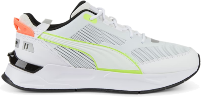 PUMA Mirage Sport Tech Laser Tag Sneakers, White/Lime Squeeze 386448_01