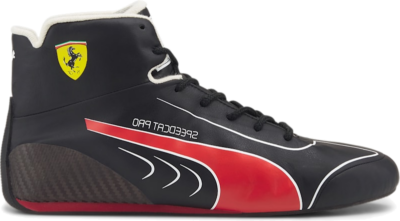 Men’s PUMA Scuderia Ferrari SpeedCat Pro Cl Replica Racing Shoe Sneakers, Red Black,Rosso Corsa,White 307933_01