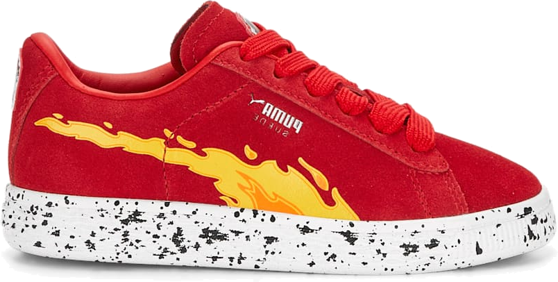 Puma suede cheap red kids