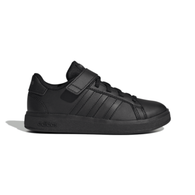 adidas Grand Court Lifestyle Court Elastic Lace and Top Strap Core Black FZ6161