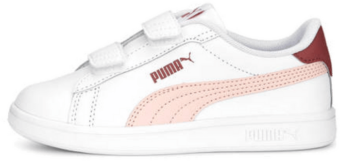 PUMA Smash 3.0 Leather V Sneakers Kids, White/Rose Dust/Heartfelt White,Rose Dust,Heartfelt 392033_07