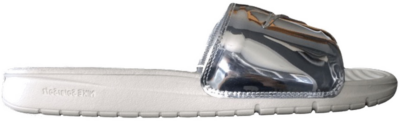 Nike Benassi Solarsoft Slide Liquid Silver 696116-002