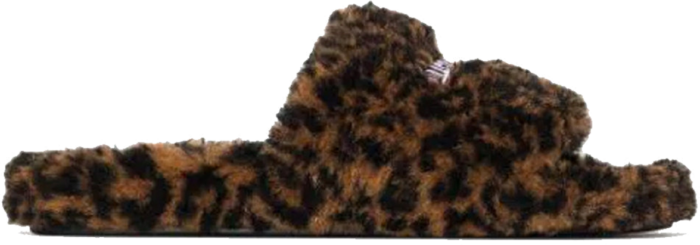 Balenciaga Furry Slide Leopard Brown Black 654747W2F119634
