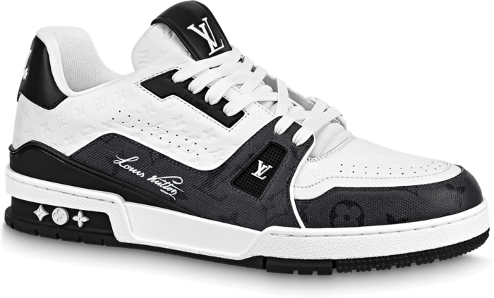 LV Trainer Sneaker - Black and White