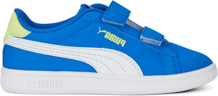 PUMA Smash 3.0 Buck Sneakers Kids, Victoria Blue/White/Lily Pad Victoria Blue,White,Lily Pad 392040_02