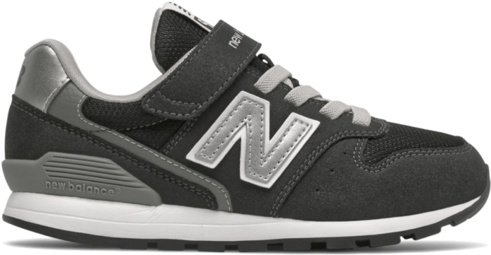 New Balance Kinderen 996 Bungee Lace with Top Strap Zwart YV996BK3