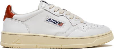 Autry Medalist Leather Low White Rust AULM-LL48