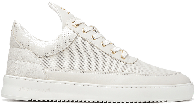 Filling Pieces Low Top Aten Off White heren sneakers Wit 10126591890