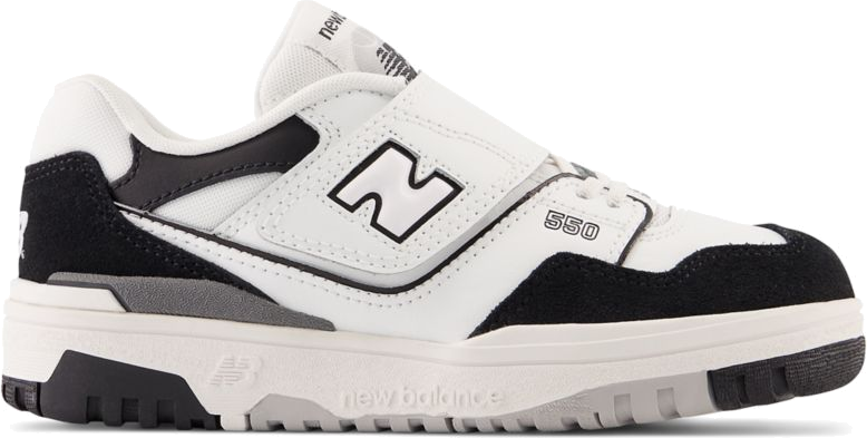 New Balance Kinderen 550 Bungee Lace with Top Strap Zwart IHB550BB
