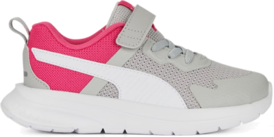 PUMA Evolve Run Mesh Alternative Closure Sneakers Kids, Cool Light Grey/White/Glowing Pink Cool Light Gray,White,Glowing Pink 386239_08